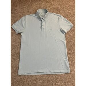 Mavi Polo Shirt Mens Small Blue Excellent Slim Fit Short Sleeve Pique Cotton